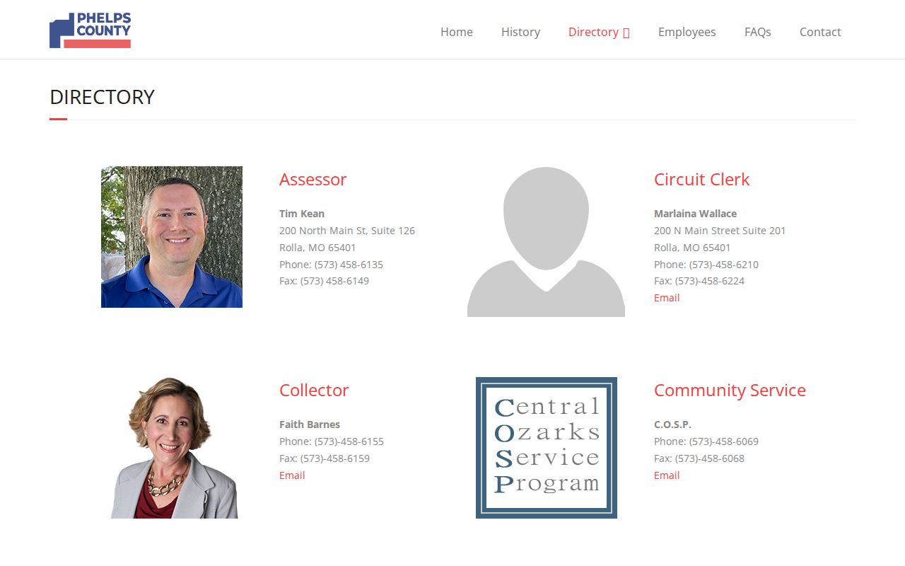 Phelps County court records official county directory source